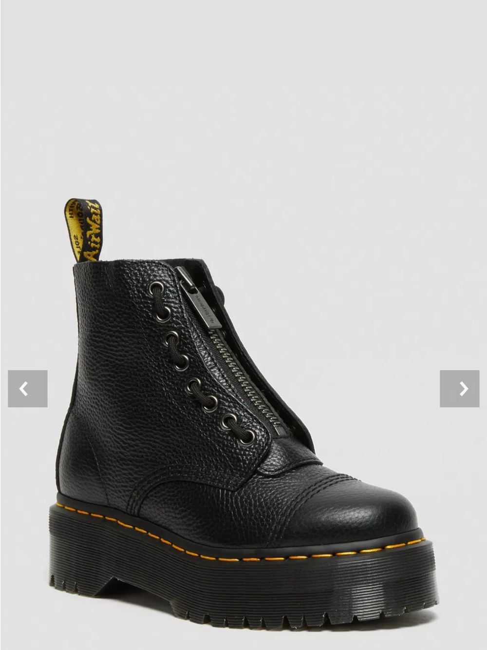 Doc Martens Sinclair Milled Nappa Leather Platform Boots
